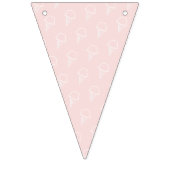 Ein süßes Baby-Eiscreme-Rosa-Mädchen-Baby-Party Wimpelkette (Erste Fahne)