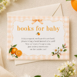 Ein süßes Baby Neutral Baby Shower Bücher für Baby Begleitkarte