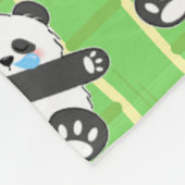 Ein süßes Baby-Panda schläft friedlich Fleecedecke (Ecke)