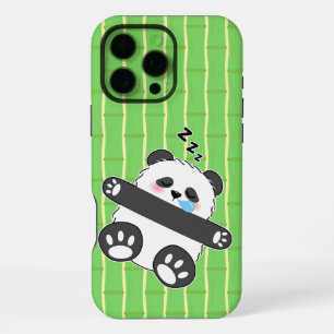 Ein süßes Baby-Panda schläft friedlich iPhone 16 Pro Max Hülle