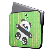 Ein süßes Baby-Panda schläft friedlich Laptopschutzhülle (Vorderseite Links)