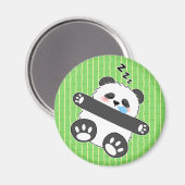 Ein süßes Baby-Panda schläft friedlich Magnet (Vorderseite/Rückseite)