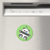 Ein süßes Baby-Panda schläft friedlich Magnet (In Situ (Geschirrspüler))