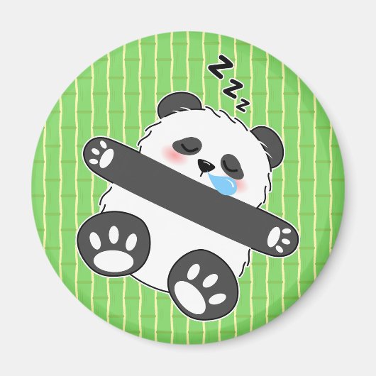 Ein süßes Baby-Panda schläft friedlich Magnet (Vorne)