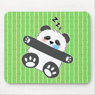 Ein süßes Baby-Panda schläft friedlich Mousepad