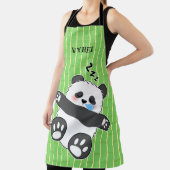 Ein süßes Baby-Panda schläft friedlich Schürze (InSitu)