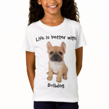 Ein süßes Bulldoggen-T-Shirt mit süßem Text darauf