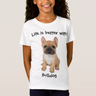 Ein süßes Bulldoggen-T-Shirt mit süßem Text darauf T-Shirt