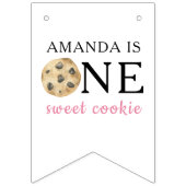 Ein süßes Cookie & Milchmädchen zum ersten Geburts Wimpelkette (Zweite Fahne)