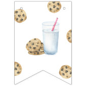 Ein süßes Cookie & Milchmädchen zum ersten Geburts Wimpelkette (Erste Fahne)