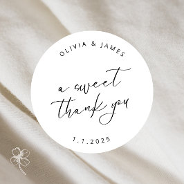 Ein süßes Dankeschön an Aufkleber