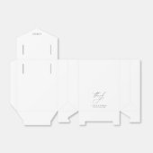 Ein süßes Dankeschön an die Minimal-Hochzeit Geschenkschachtel (Ungefaltet)