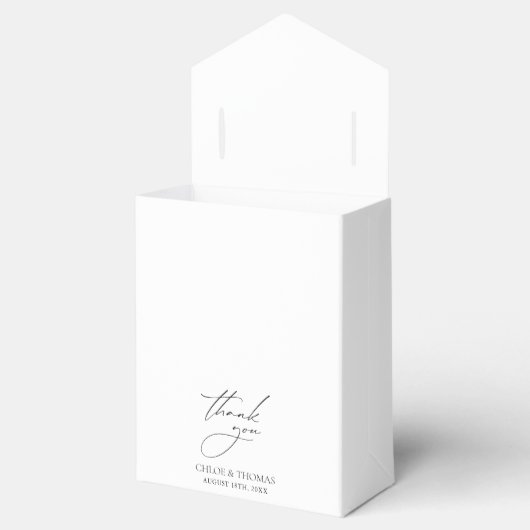 Ein süßes Dankeschön an die Minimal-Hochzeit Geschenkschachtel (Geöffnet)