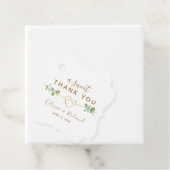 Ein süßes Dankeschön an Gold-Gastgeschenk Hochzeit Geschenkanhänger (Beispiel)