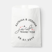 Ein süßes Dankeschön an Pink Hearts Gastgeschenk H Geschenktütchen (Vorderseite)