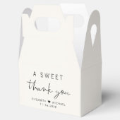 Ein süßes Dankeschön für die Hochzeit Geschenkschachtel (Geöffnet)