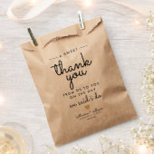 Ein süßes Dankeschön von uns an Sie Rustikale Hoch Geschenktütchen (Ausgeschnitten)