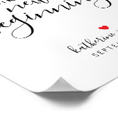 Ein süßes Ende für ein neues Begrüßungszeichen Poster (Ecke)