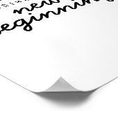 Ein süßes Ende für ein neues Begrüßungszeichen Poster (Ecke)