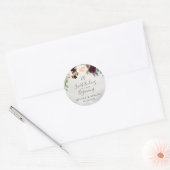 Ein süßes Ende für eine neue Hochzeit Runder Aufkleber (Umschlag)