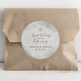 Ein süßes Ende für einen neuen Hochzeitsklassiker Runder Aufkleber