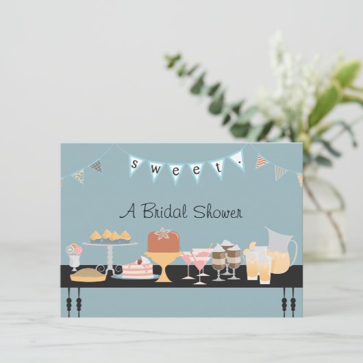 Ein süßes Ereignis Einladung (Stehend Vorderseite)