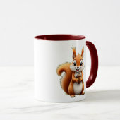 Ein süßes, fröhliches Eichhörnchen. Tasse (VorderseiteRechts)