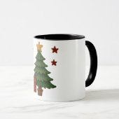 Ein süßes gestricktes Baumgeschenk Tasse (VorderseiteRechts)
