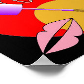 Ein süßes Girlish-Muster Poster (Ecke)