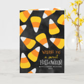 Ein süßes Halloween Karte (Gelbe Blume)