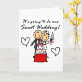 Ein süßes Hochzeitsgeschenk - T - Shirt und Gesche Karte (Gelbe Blume)