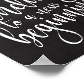 Ein süßes Hochzeitszeichen von 8x10 Chalkboard Poster (Ecke)