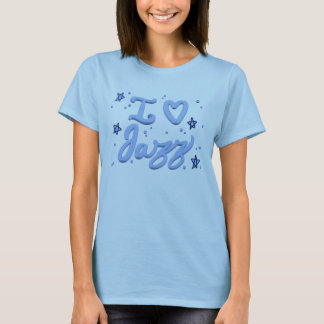 Ein süßes Ich liebe Jazz T-Shirt