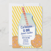 Ein süßes Keks Whimsical ersten Geburtstag Einladung (Vorderseite)