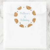 Ein süßes Keks zum ersten Geburtstag Runder Aufkleber (Tasche)