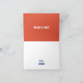 Ein süßes Keks zum Geburtstag Dankeskarte (Innenseite)