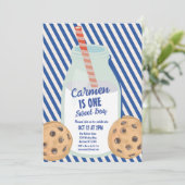 Ein süßes Keks zum Geburtstag Einladung (Stehend Vorderseite)