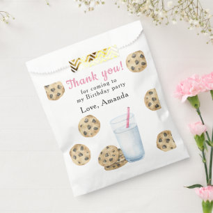 Ein süßes Kekse- und Milch-Geburtstags-Dankeschön Geschenktütchen
