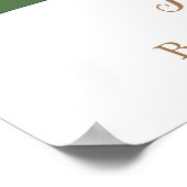 Ein süßes kleines KürbisBaby-Duschbad Willkommen Poster (Ecke)