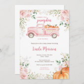 Ein süßes kleines Kürbisbaby-Mädchen Einladung (Vorne/Hinten)