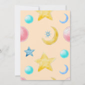 Ein süßes kleines Mädchen Baby Brunch Einladung (Rückseite)