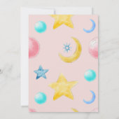 Ein süßes kleines Mädchen Baby Brunch Einladung (Rückseite)