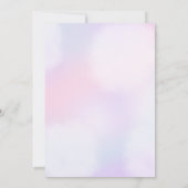 Ein süßes kleines Meerjungfrau-Mädchen-Duschbad-Pa Einladung (Rückseite)