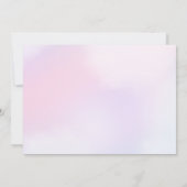 Ein süßes kleines Mermaid Baby Dusche Party Foto Einladung (Rückseite)