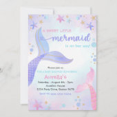 Ein süßes kleines Mermaid-Baby-Party Einladung (Vorderseite)