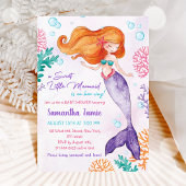 Ein süßes kleines Mermaid-Baby-Party Einladung