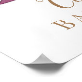 Ein süßes kleines Pumpkin Baby Duschzeichen Poster (Ecke)