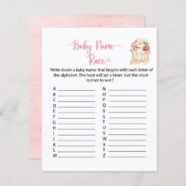 Ein süßes kleines Pumpkin Baby Name Race