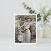 Ein süßes New Jersey Shields Girl, Vintag Postkarte (Stehend Vorderseite)