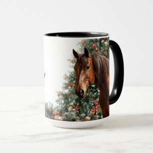 Ein süßes Pferd, das Symbol von Nowgorod im Jahr 2 Tasse